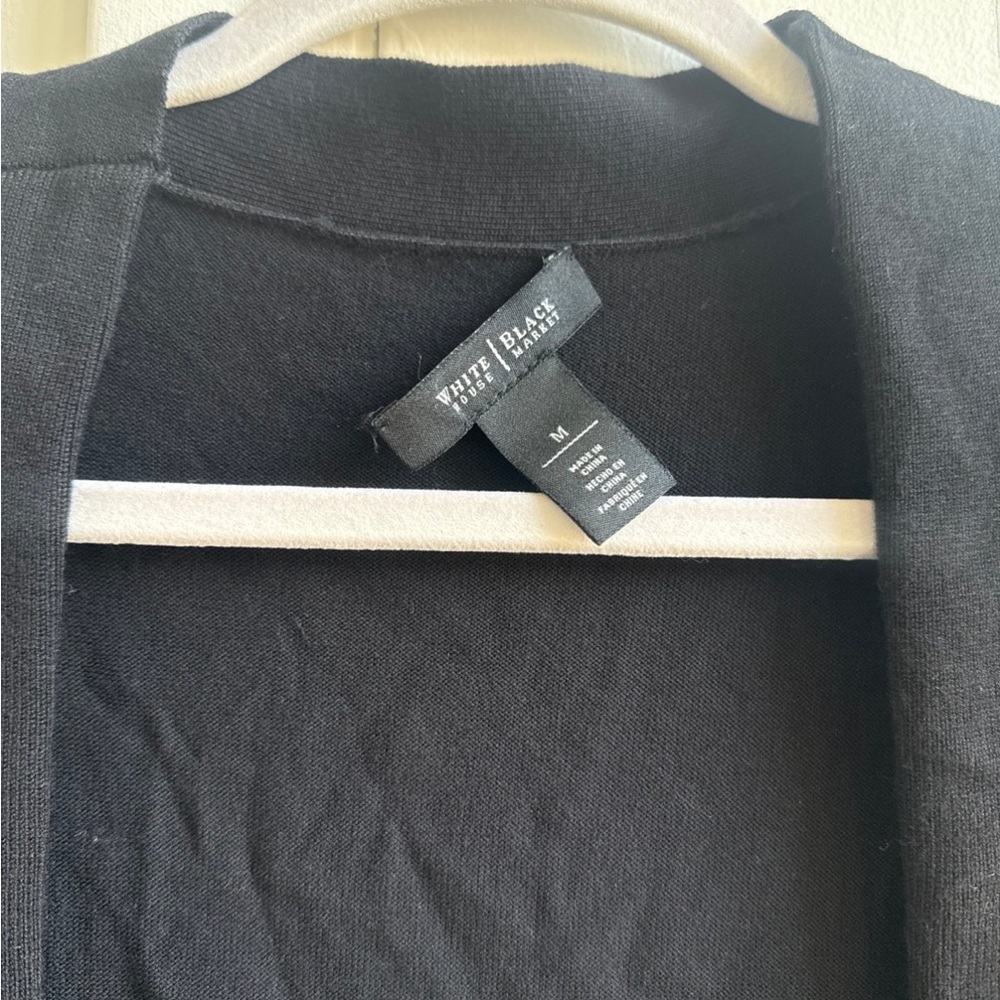White House Black Market Cardigan with lapels - Picture 2 of 4